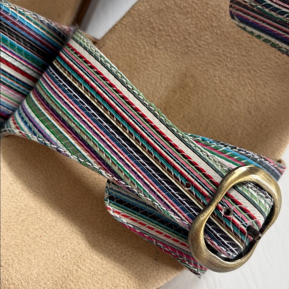 Dansko Women’s Shoes Sophie Stripe Leather Slip On Slide Sandals size 9.5 - Picture 15 of 15